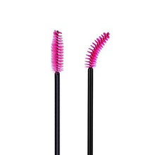 Carica l'immagine nel visualizzatore di Gallery, G2PLUS, 100 pennelli da ciglia per mascara, strumenti usa e Rosa Rossa + Nera - Ilgrandebazar