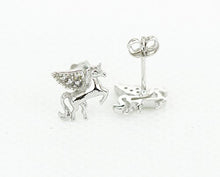 Carica l'immagine nel visualizzatore di Gallery, findout F1835 - Orecchini a Perno a Forma di Unicorno, in Argento Sterling... - Ilgrandebazar
