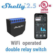 Carica l'immagine nel visualizzatore di Gallery, Shelly 2.5 Wireless Dual relè Interruttore Intelligente domotica, Amazon... - Ilgrandebazar