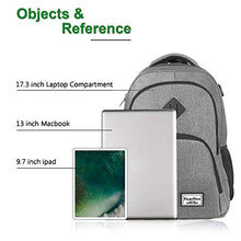Carica l'immagine nel visualizzatore di Gallery, YAMTION Zaino Scuola per Superiore e università,Zaino PC Gjb6-grigio