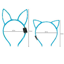 Carica l'immagine nel visualizzatore di Gallery, Yuccer Cerchietto Orecchie Gatto Donna LED Giocattoli Luminosa Colorato... - Ilgrandebazar
