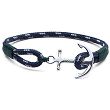Carica l'immagine nel visualizzatore di Gallery, BRACCIALE SOUTHERN GREEN ANCORA TOM HOPE - XS - TM0100 - Ilgrandebazar
