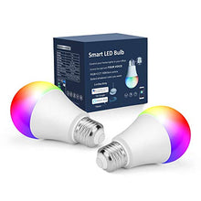 Carica l'immagine nel visualizzatore di Gallery, Lampadina Smart, Boxlood Lampadine Alexa WiFi 7W E27 A60 Lampada 2Pezzi