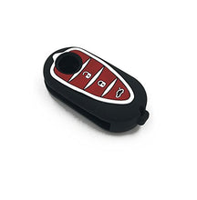 Carica l'immagine nel visualizzatore di Gallery, Cover Custodia Silicone per Chiave Alfa Romeo 3 Tasti Guscio Morbido...