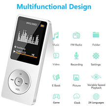 Carica l'immagine nel visualizzatore di Gallery, Lettore MP3, Musicale da 16GB per Sport e Bianco (non bluetooth)