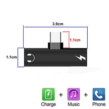 Carica l'immagine nel visualizzatore di Gallery, jack usb c, 2 in 1 Aux USB Tipo C Adattatore Jack Cuffie 3,5 mm Audio...