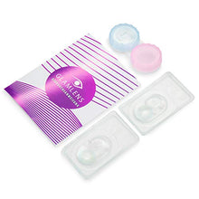 Carica l'immagine nel visualizzatore di Gallery, GLAMLENS Lenti a contatto colorate Rose Blue - azzurre - mensili - con porta...
