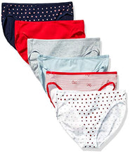 Carica l'immagine nel visualizzatore di Gallery, Standard Cotton Stretch Hi-cut Brief Panty, 6-pack,...