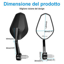 Carica l'immagine nel visualizzatore di Gallery, 7/8" 22mm Specchietti Moto Omologati, per Manubrio E9 B - Ilgrandebazar