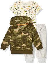 Carica l'immagine nel visualizzatore di Gallery, Amazon Essentials 3-Piece Microfleece Hoodie Set Unisex-Bimbi 0-24 - Ilgrandebazar