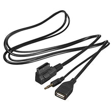 Carica l'immagine nel visualizzatore di Gallery, Qiilu Cavo Musica AMI MMI MDI Interfaccia Caricatore USB 3.5 mm Mini