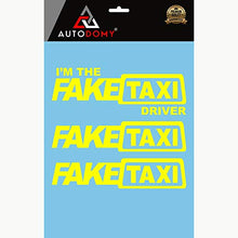 Carica l'immagine nel visualizzatore di Gallery, Autodomy Confezione Adesivi Faketaxi Fake Taxi e I'm The Driver 3...