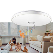 Carica l'immagine nel visualizzatore di Gallery, Plafoniera JDONG con altoparlante bluetooth e telecomando Cambio colore 24W,...