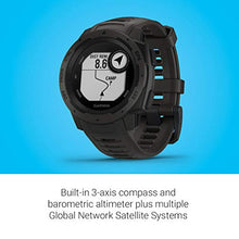 Carica l'immagine nel visualizzatore di Gallery, Garmin Instinct Graphite Sportwatch GPS, Grigio, Regular Grigio