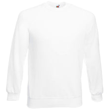 Carica l'immagine nel visualizzatore di Gallery, Fruit of the Loom Raglan Sweatshirt, Felpa Uomo, Nero (Black), Medium - Ilgrandebazar