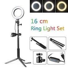 Carica l'immagine nel visualizzatore di Gallery, Thlevel LED Ring Light con treppiedi Lampada anulare dimmerabile da 6... - Ilgrandebazar