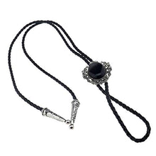 Carica l'immagine nel visualizzatore di Gallery, OTOTEC Western Bolo Mens Bolero Cravatta Cowboy Fascette 2 Tipi, Onyx - Ilgrandebazar