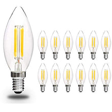 Carica l'immagine nel visualizzatore di Gallery, Svater 12 Pezzi Lampadine Led E14 C35 Lampadina Filamento Bianco Caldo 2700K... - Ilgrandebazar