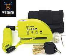 Carica l'immagine nel visualizzatore di Gallery, Warrior WA6Y Lucchetto Antifurto Bloccadisco Allarme 110 Db Certificazione... - Ilgrandebazar