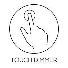 Carica l'immagine nel visualizzatore di Gallery, Set di 2 – Lampada da tavolo con funzione touch - Finitura cromata Nero - Ilgrandebazar