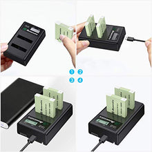 Carica l'immagine nel visualizzatore di Gallery, Powerextra - 2 batterie di ricambio NB-6L e doppio kit ricarica LCD per...