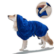 Carica l'immagine nel visualizzatore di Gallery, PETtyBourgeoisie - Accappatoio per cani con cappuccio + asciugamano xl