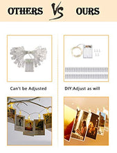 Carica l'immagine nel visualizzatore di Gallery, Luci Per Foto,Cshare 2M 20LED 20 Crystal Photo Clips Lucine Led Decorative 2m