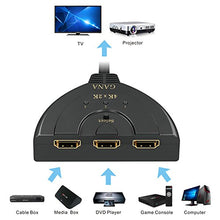 Carica l'immagine nel visualizzatore di Gallery, HDMI Switch 4K, GANA 3 In 1 Uscita Splitter Commutatore Supporta...