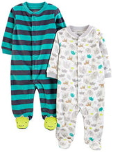 Carica l'immagine nel visualizzatore di Gallery, Simple Joys by Carter's Baby - Confezione da 2 pile con piedi per dormire e...