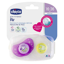 Carica l'immagine nel visualizzatore di Gallery, Chicco 00075035110000 Physio Air in Silicone, Ciuccio per Bimba, Rosa/Neutro - Ilgrandebazar