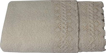 Carica l'immagine nel visualizzatore di Gallery, KISENE' Set Bagno Asciugamani 1+1 Spugna di Cotone 100% 1 Asciugamano Ecru - Ilgrandebazar