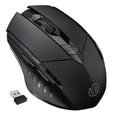 Carica l'immagine nel visualizzatore di Gallery, INPHIC Mouse Wireless Ricaricabile, ergonomico Senza Placcatura nera