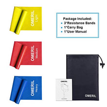 Carica l'immagine nel visualizzatore di Gallery, OMERIL Bande Elastiche Fitness (3 Pezzi), 2 m/ 1,5 m Fasce con 3...