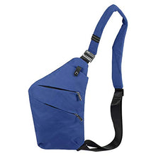 Carica l'immagine nel visualizzatore di Gallery, Lixada Borsa Zaino Sling Toracica Anti Furto Spalla Blu Scuro