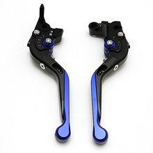 Carica l'immagine nel visualizzatore di Gallery, MT 09 Breve leve freno e frizione Regolabile Per MT09 MT-09 2014 2015 Blu - Ilgrandebazar