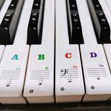 Carica l'immagine nel visualizzatore di Gallery, Rimovibili Pianoforte Tastiera Adesivi, Adesivo per Tasti di Piano Nero... - Ilgrandebazar