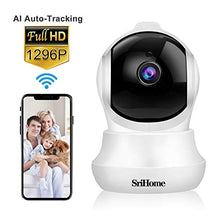 Carica l'immagine nel visualizzatore di Gallery, Telecamera di Sorveglianza WiFi SriHome SH020,1296p IP...