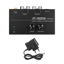 Carica l'immagine nel visualizzatore di Gallery, Muslady Phono Preamplificatore Ultra-compatta con Controlli di Livello e...