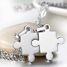 Carica l'immagine nel visualizzatore di Gallery, Cupimatch 2pcs Acciaio Inossidabile Pendente Coppia Ciondolo Collana Amore... - Ilgrandebazar