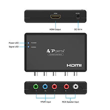 Carica l'immagine nel visualizzatore di Gallery, RGB a HDMI Convertitore, Portta YPbPr Component + R L a / Converter