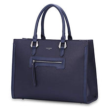 Carica l'immagine nel visualizzatore di Gallery, David Jones - Borsa a Mano Donna Lavoro Grande Capacità - Tote Shopper Blu
