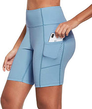 Carica l'immagine nel visualizzatore di Gallery, Ogeenier Donna Pantaloncini Sportivi con Tasche Fitness Allenamento Leggings...