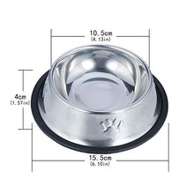 Carica l'immagine nel visualizzatore di Gallery, Jiuhao - Ciotole per gatti, 2 pezzi, uso alimentare, in acciaio inox,...