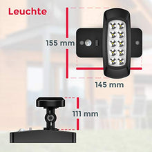 Carica l'immagine nel visualizzatore di Gallery, Faro LED solare esterno con sensore di movimento e crepuscolare, luce fredda...