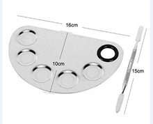 Carica l'immagine nel visualizzatore di Gallery, Deesos Stainless Steel Lady Nail Art Palette and Cosmetic Makeup Palette... - Ilgrandebazar