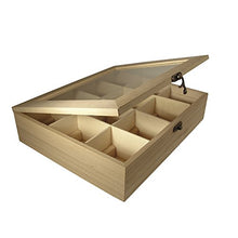 Carica l'immagine nel visualizzatore di Gallery, RAYHER 6241500 Scatola Porta bustine Tè Tisane in Legno Naturale, 12... - Ilgrandebazar