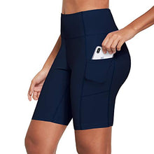 Carica l'immagine nel visualizzatore di Gallery, Ogeenier Donna Pantaloncini Sportivi con Tasche Fitness Allenamento Leggings...