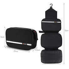 Carica l'immagine nel visualizzatore di Gallery, GHB Beauty Case da Viaggio Borsa Toilette Cosmetico Bag Impemeabile Nero