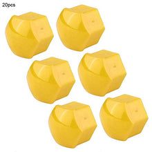 Carica l'immagine nel visualizzatore di Gallery, KIMISS 20pcs tappi per dadi ruota auto, 19mm Auto Hub Coprivite Giallo
