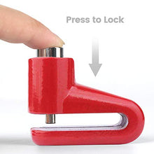 Carica l'immagine nel visualizzatore di Gallery, Blocco Freno a Disco,Scooter Elettrico Rosso+Corda di Promemoria - Ilgrandebazar